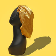'Ultimate Protection' Reversible Satin Bonnet with Drawstring